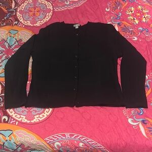Black Button-Up Cardigan